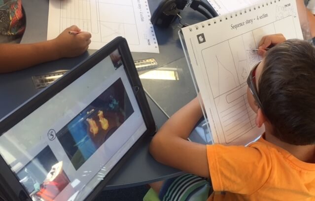 Drawing using a photo on an iPad